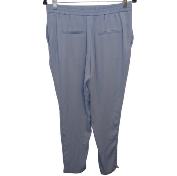 Zara Basics Women's Tie-Waist Lightweight Blue Pants 💙 - Picture 3 of 16